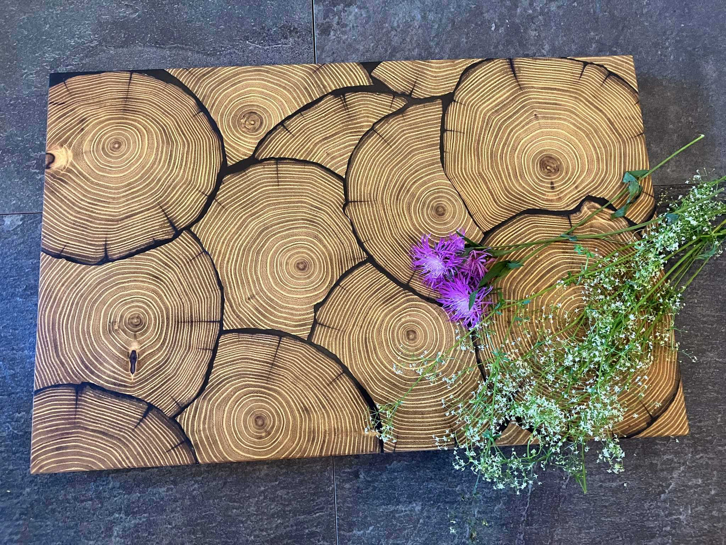 Planche bois de bout "La nature"