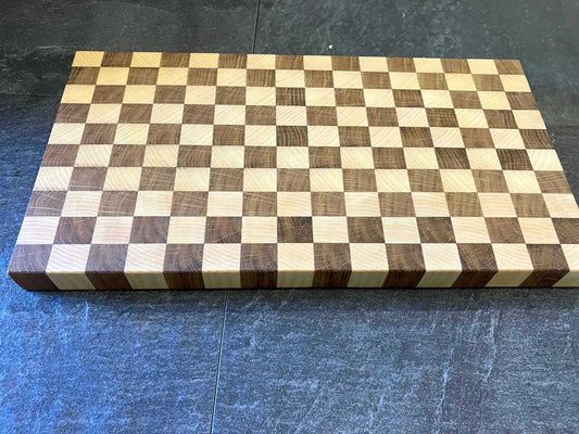 Planche bois de bout "Damier"